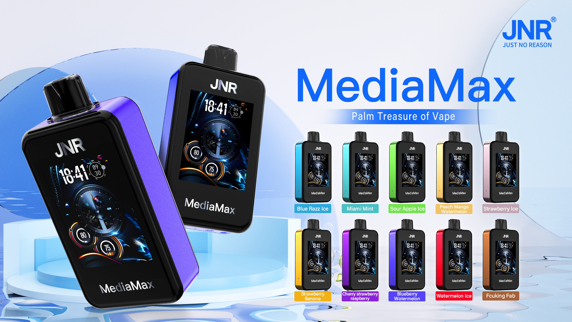 vapegonow.com JNR Media Max 40K(40000) Puffs 2.4-Inch Large screen and phone function 5% Nicotine 21mL E-liquid Disposable Vape