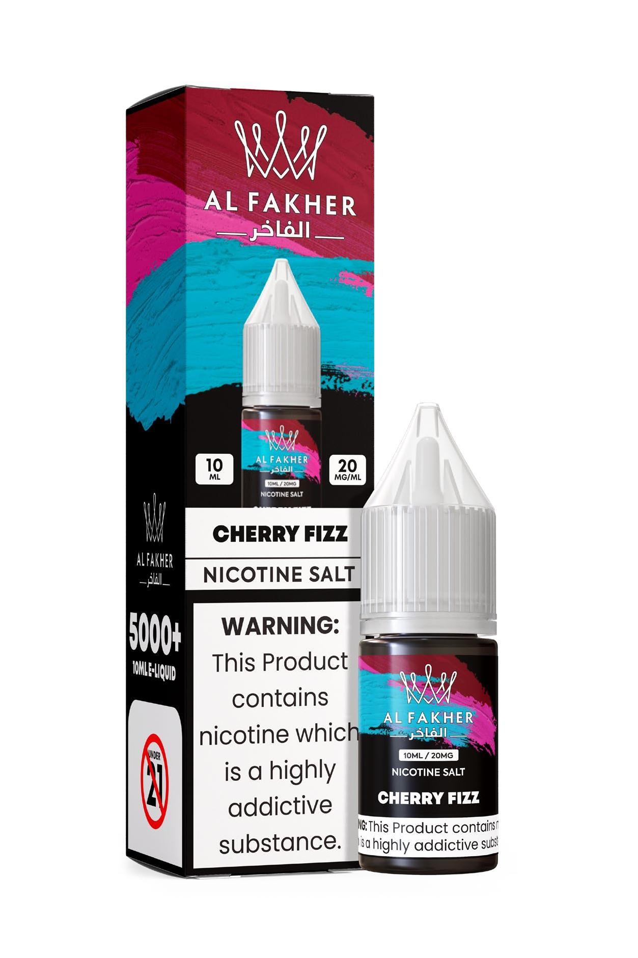 vapegonow.com Cherry Fizz 20MG Strengths 10ML 5000+ Nic Salt E-LIQUIDS by Al Fakher