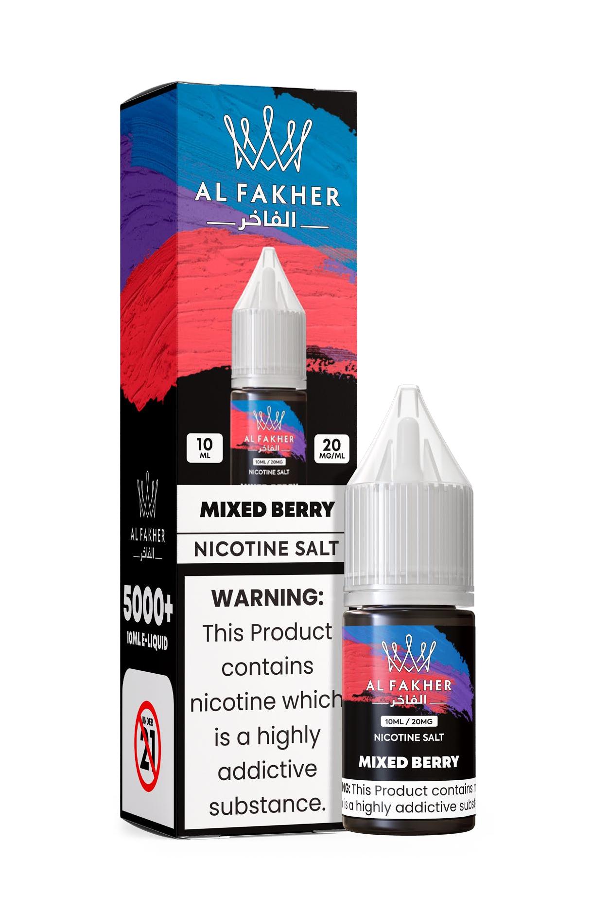 vapegonow.com Mixed Berry 20MG Strengths 10ML 5000+ Nic Salt E-LIQUIDS by Al Fakher