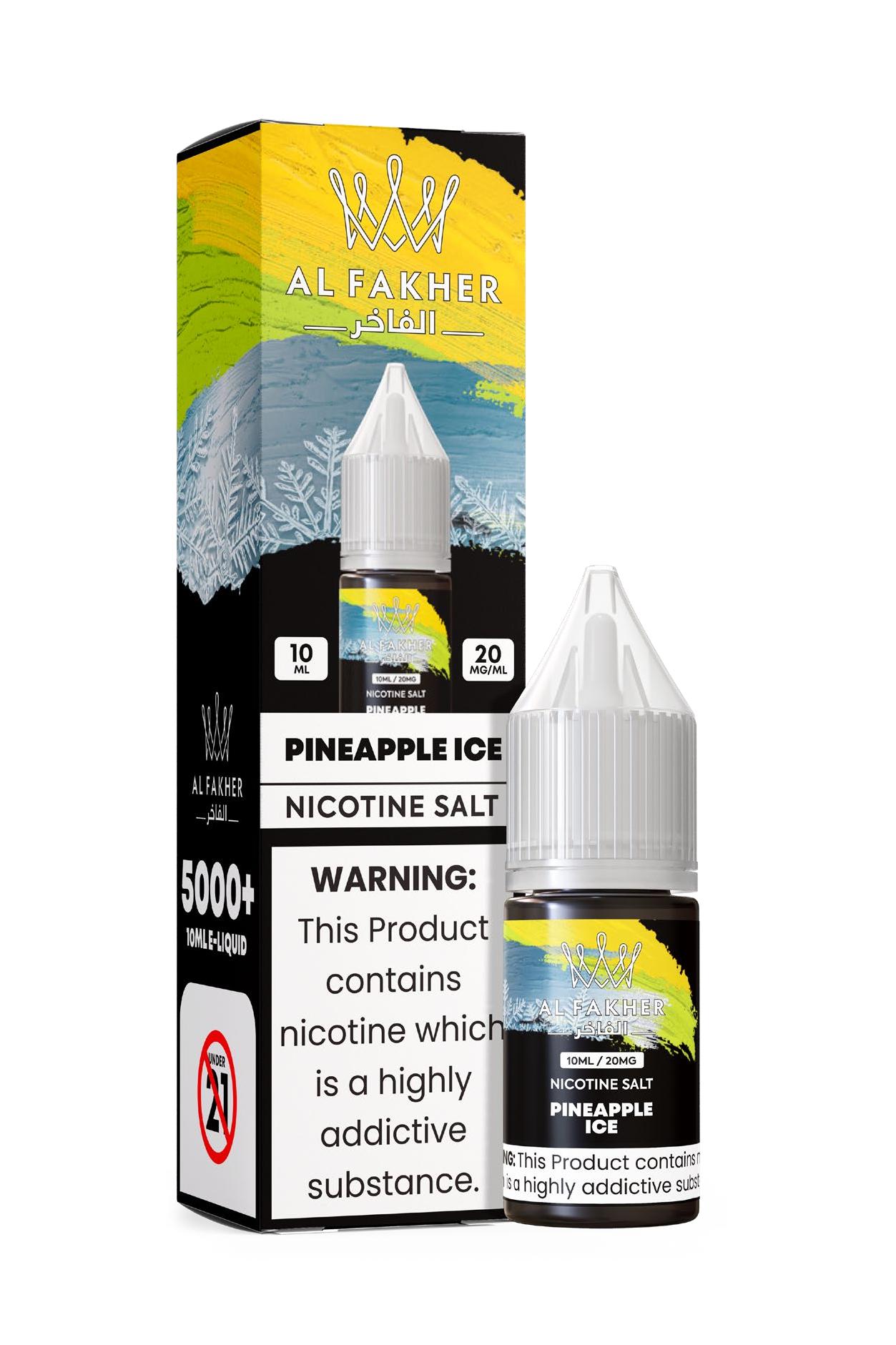 vapegonow.com Pineapple Ice 20MG Strengths 10ML 5000+ Nic Salt E-LIQUIDS by Al Fakher