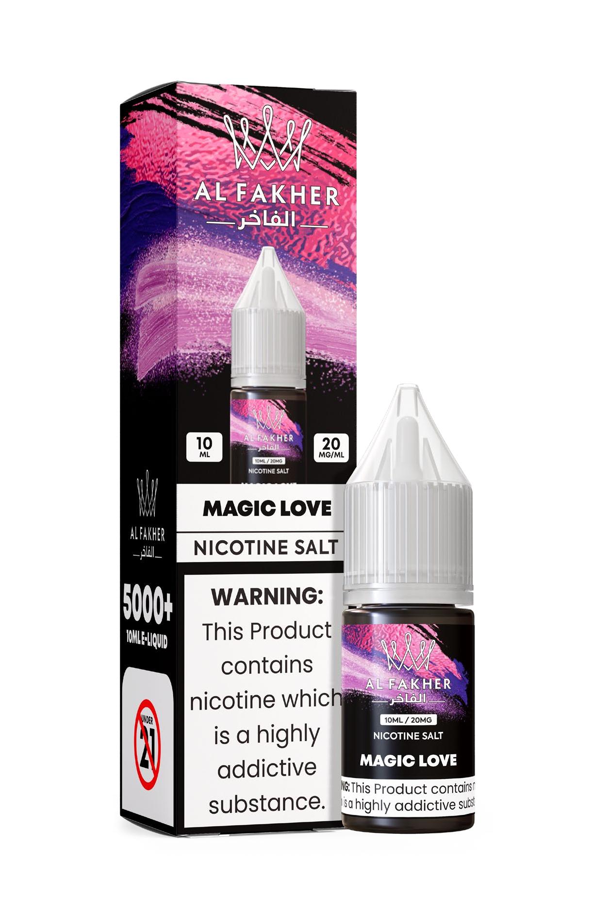 vapegonow.com MAGIC LOVE 20MG Strengths 10ML Bottles 5000+ Nic Salt E-LIQUIDS by Al Fakher